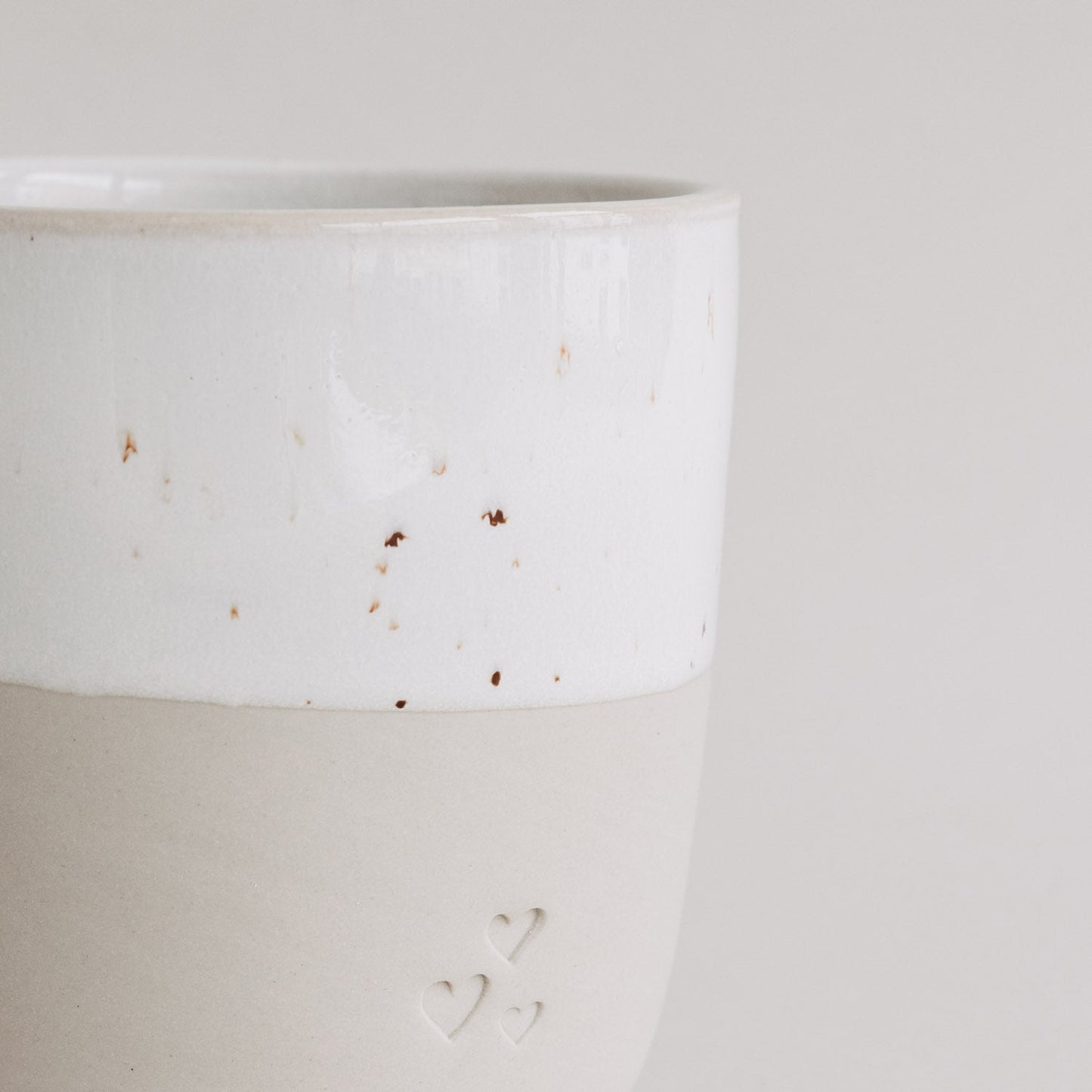Eulenschnitt Becher HERZEN