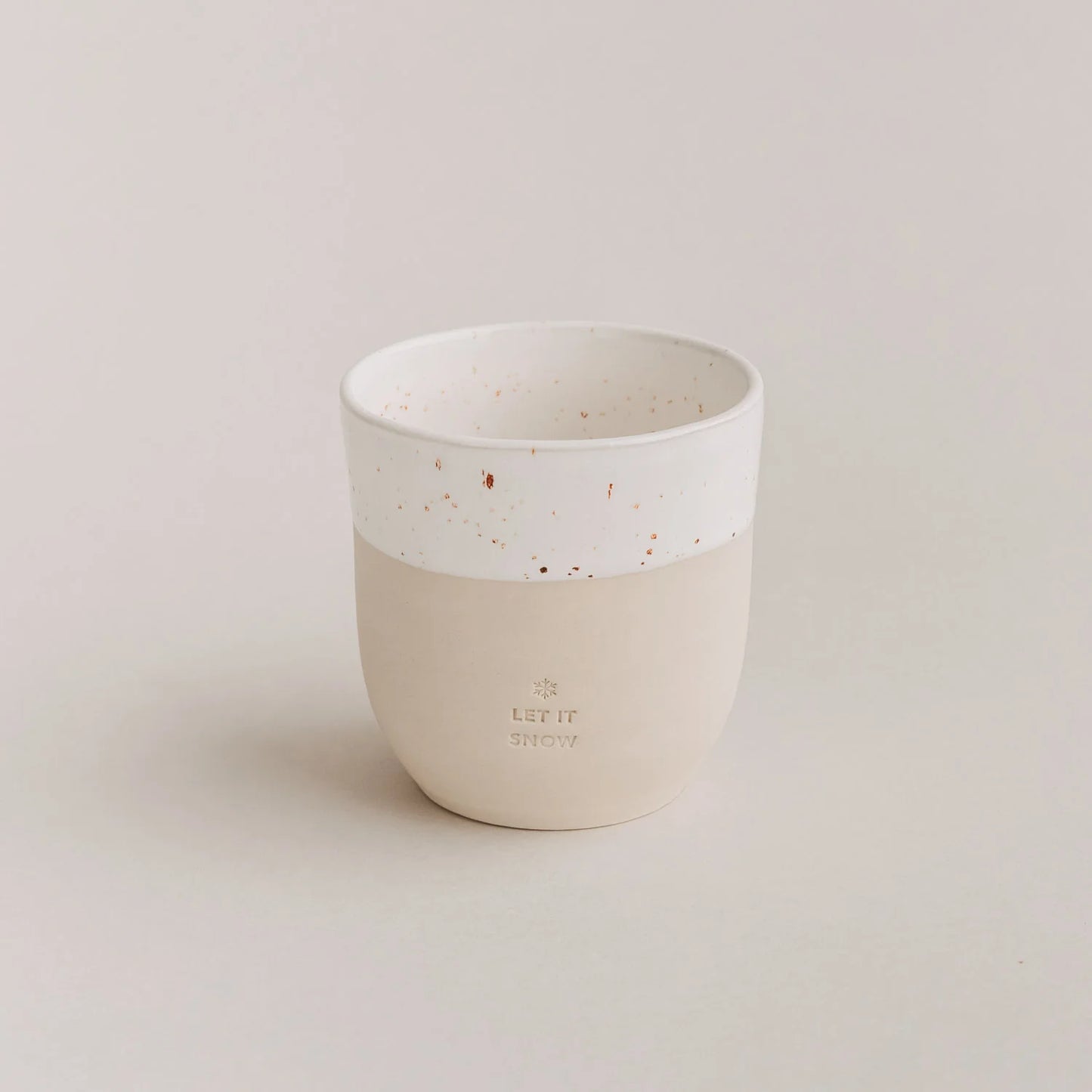 Eulenschnitt Becher LET IT SNOW