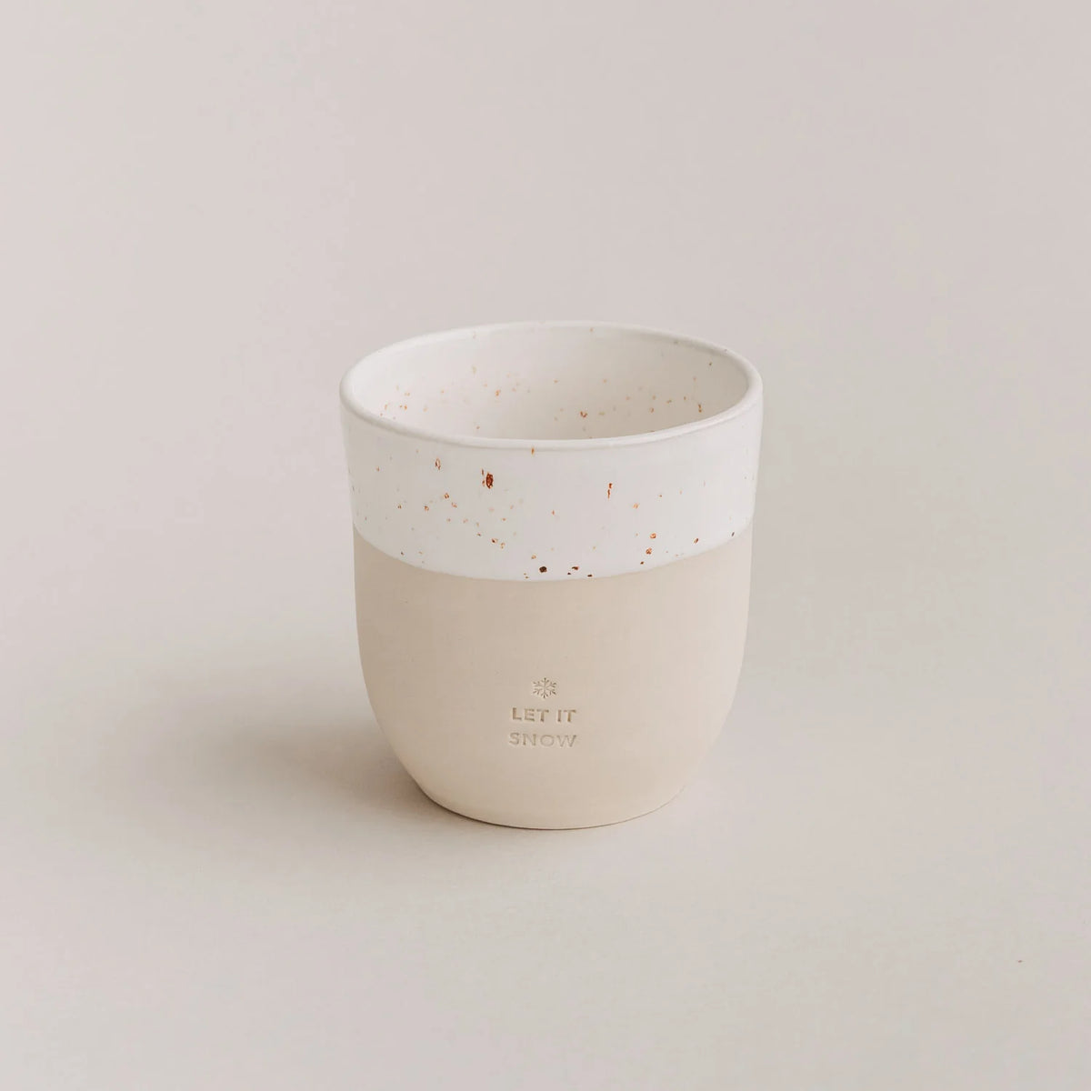 Eulenschnitt Becher LET IT SNOW