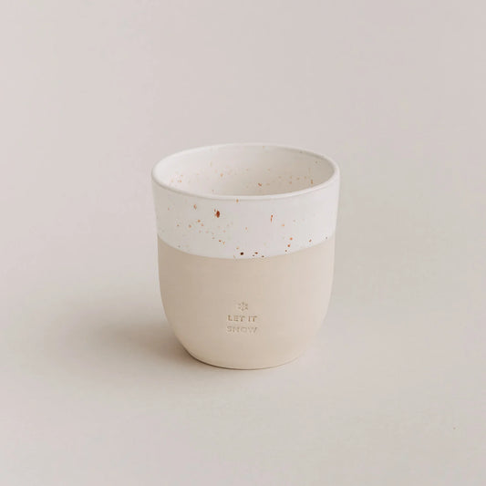 Eulenschnitt Becher LET IT SNOW