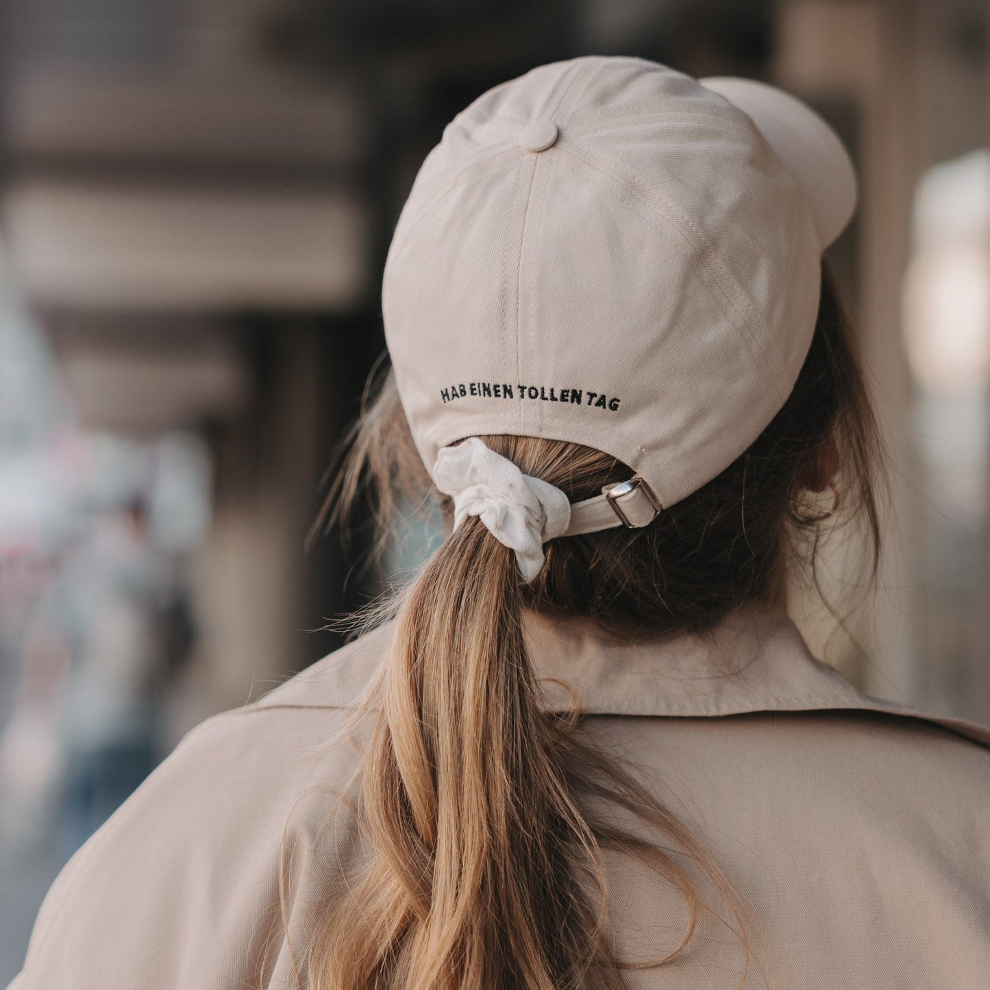 Eulenschnitt Cap HERZ beige