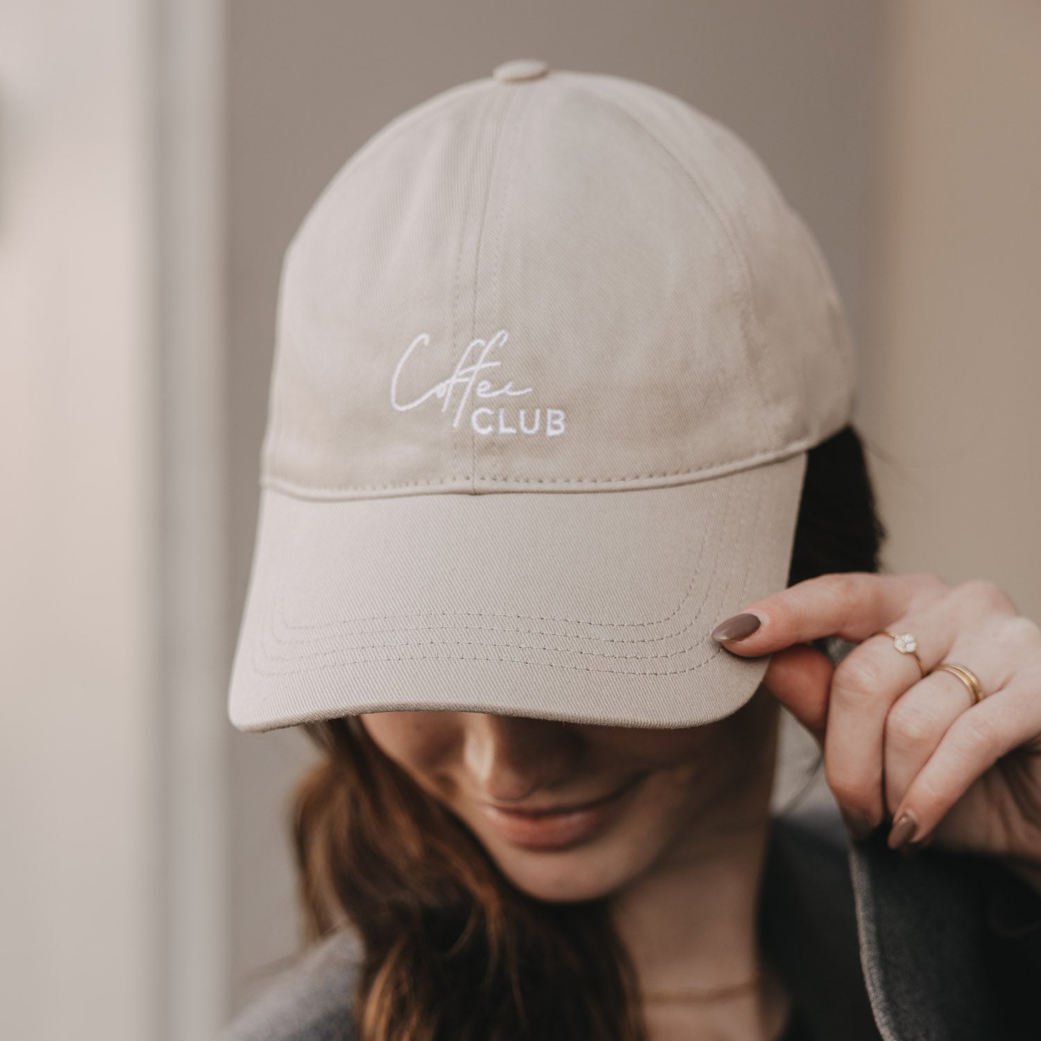 Eulenschnitt Cap COFFEE CLUB taupe