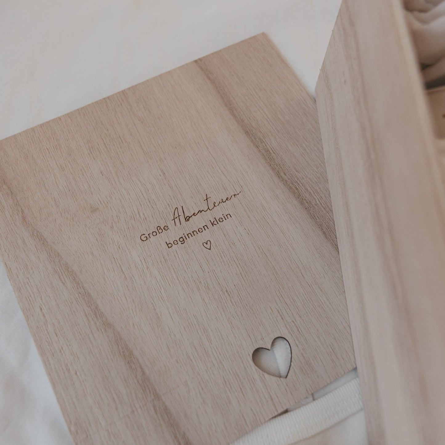 Eulenschnitt Erinnerungsbox Geschenkbox ABENTEUER Holz