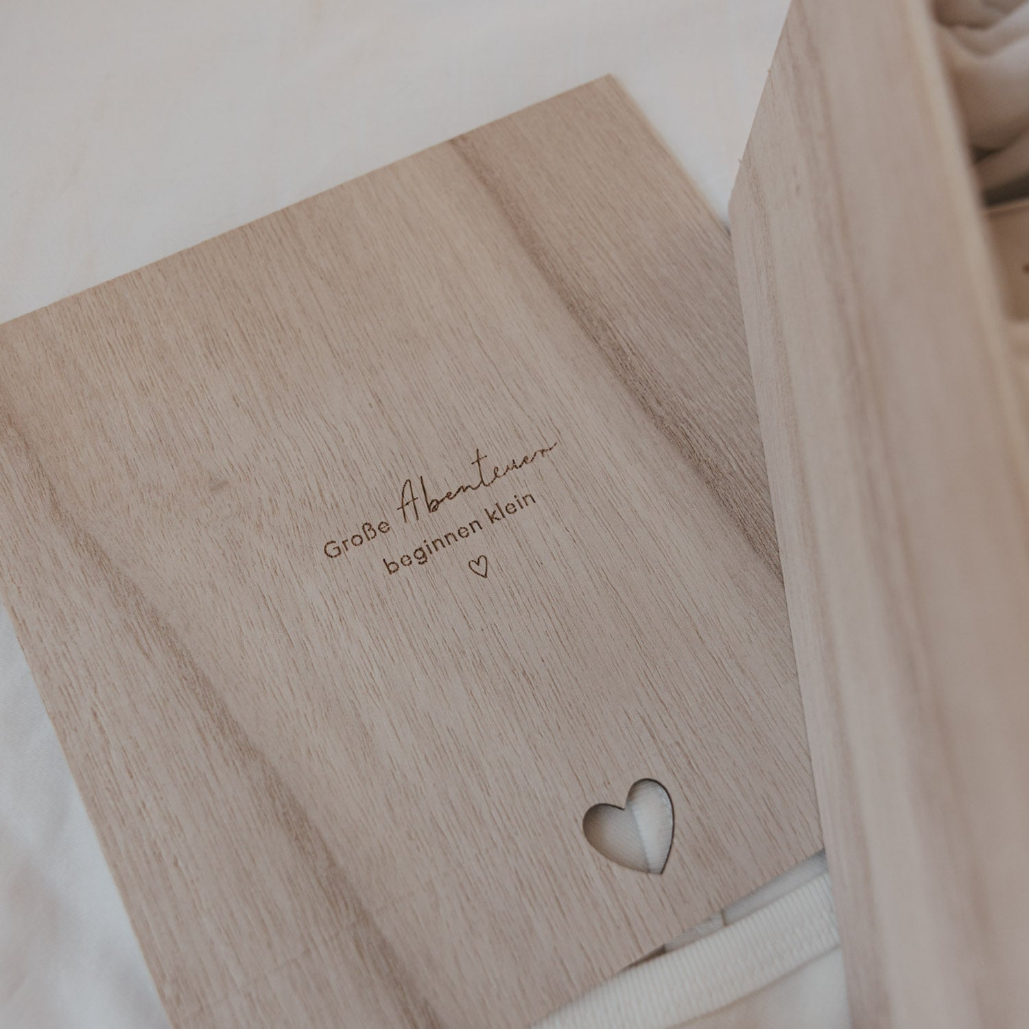 Eulenschnitt Erinnerungsbox Geschenkbox ABENTEUER Holz