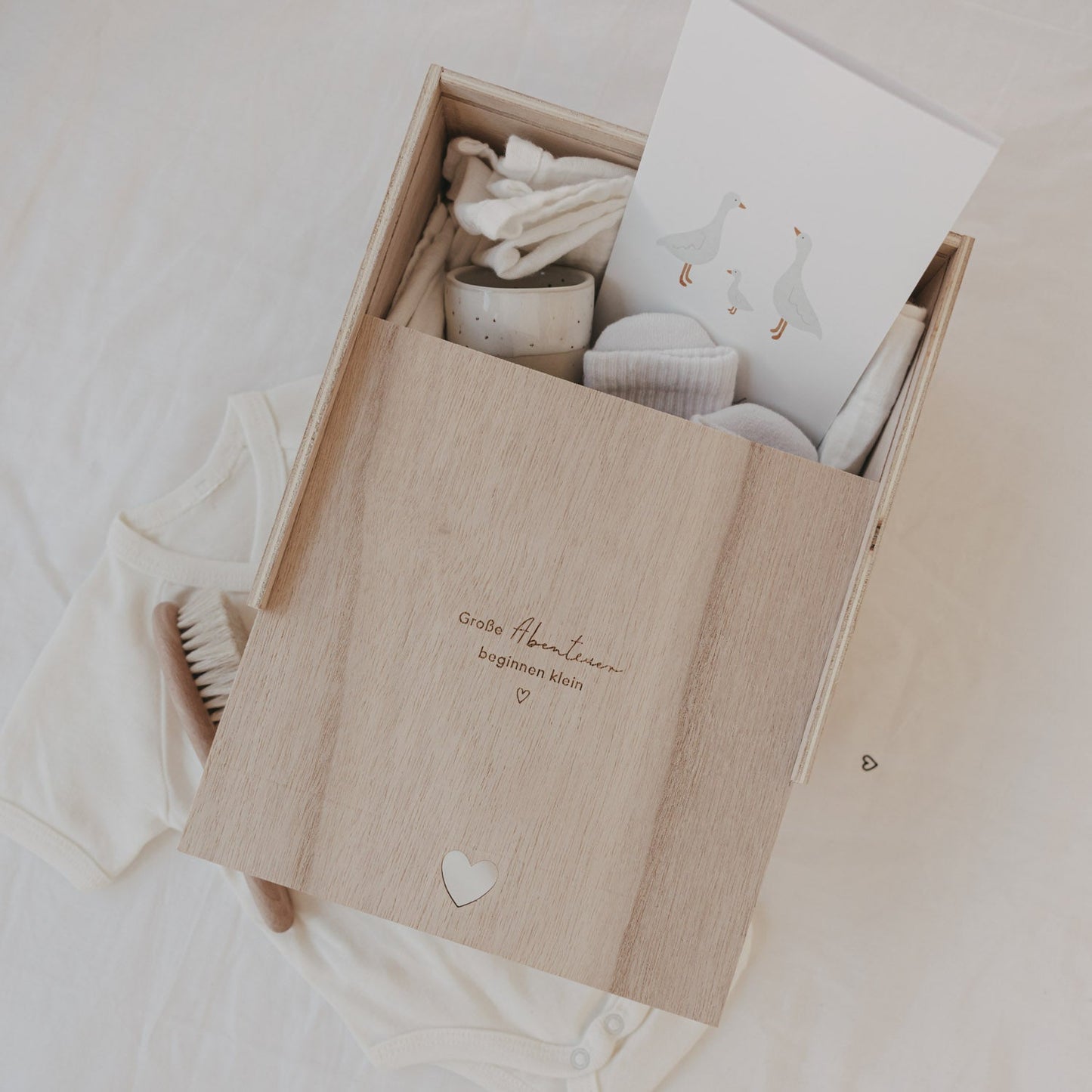 Eulenschnitt Erinnerungsbox Geschenkbox ABENTEUER Holz