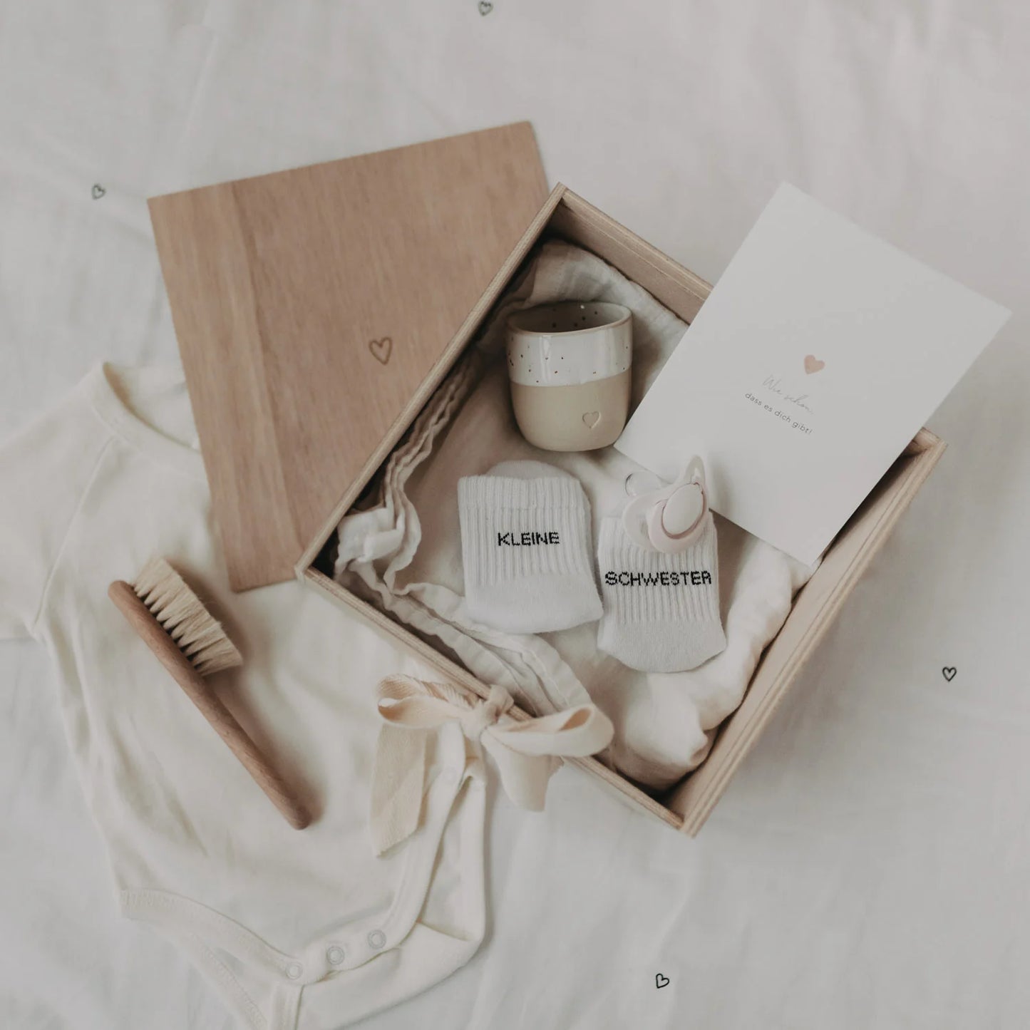 Eulenschnitt Erinnerungsbox Geschenkbox HERZ Holz