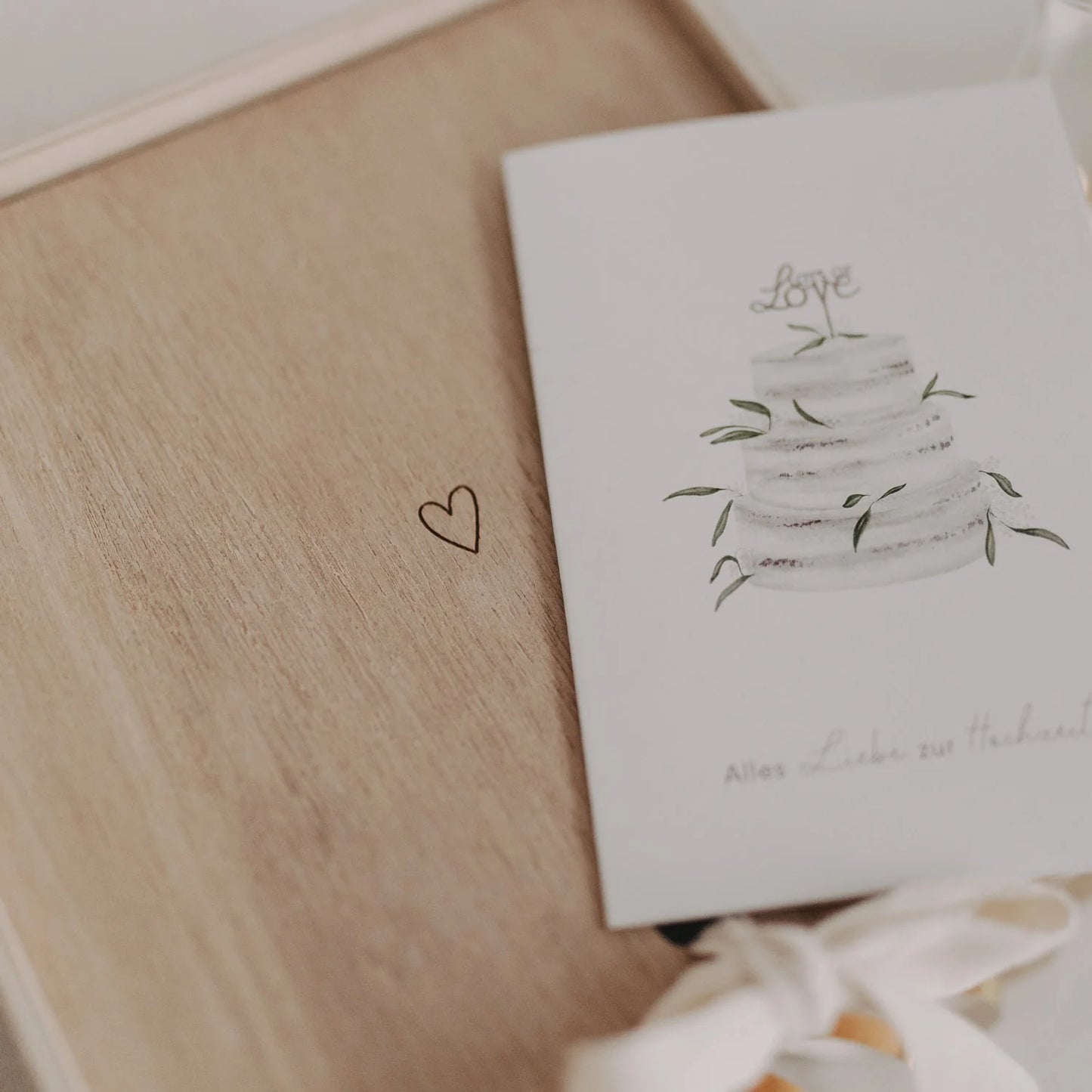 Eulenschnitt Erinnerungsbox Geschenkbox HERZ Holz