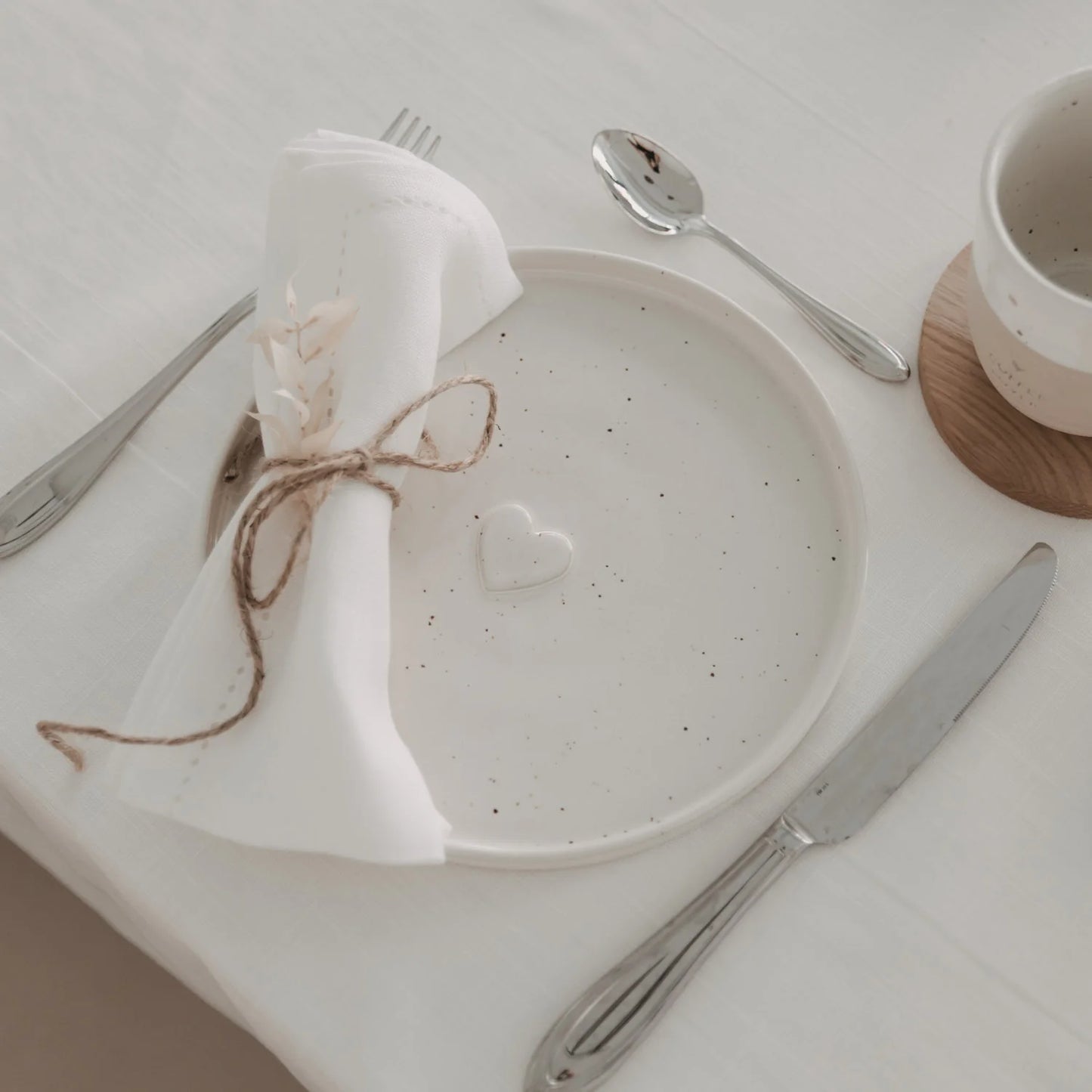 Eulenschnitt Teller / Tablett HERZ Calma 21 cm