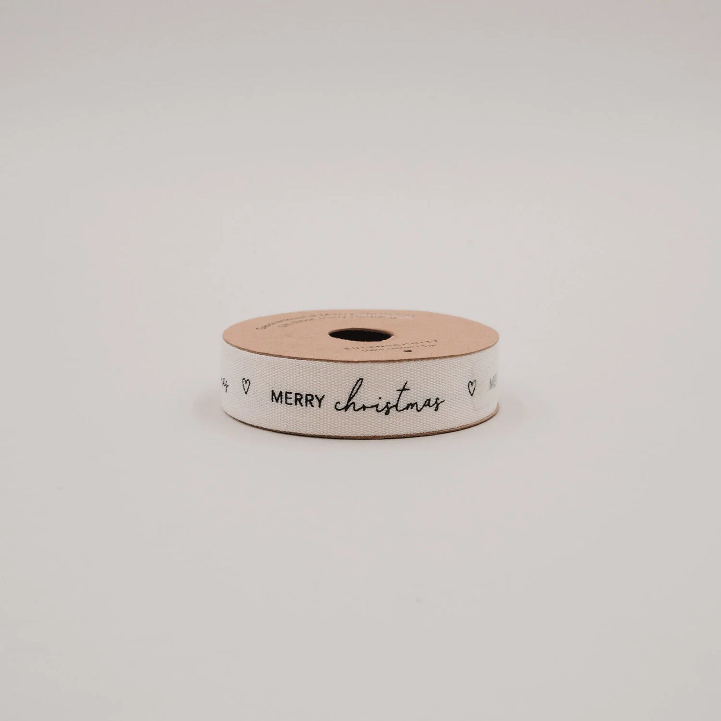 Eulenschnitt Geschenkband MERRY CHRISTMAS 5 m