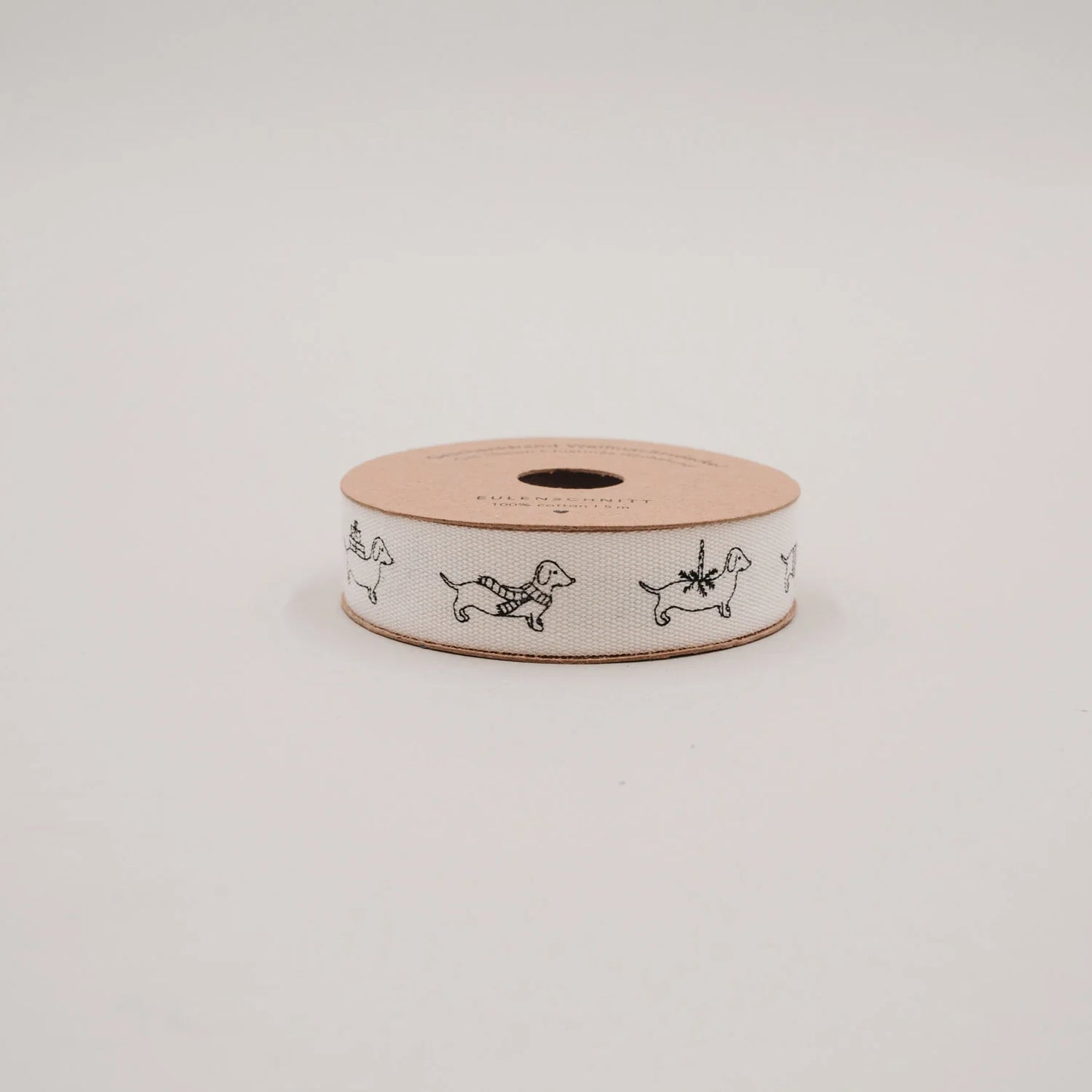 Eulenschnitt Geschenkband DACKEL 5m