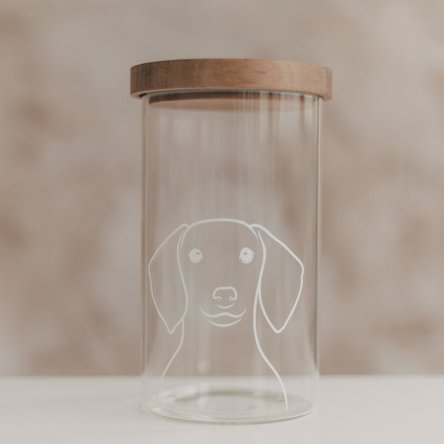 Eulenschnitt Vorratsglas HUND 19 cm