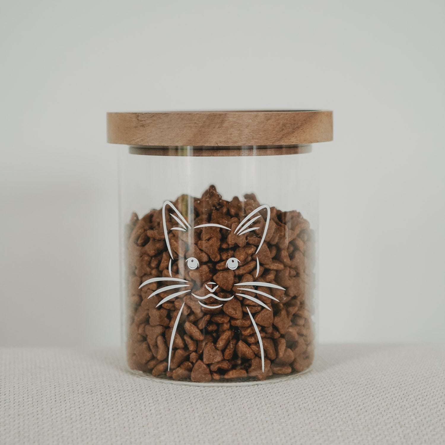 Eulenschnitt Vorratsglas KATZE 13 cm