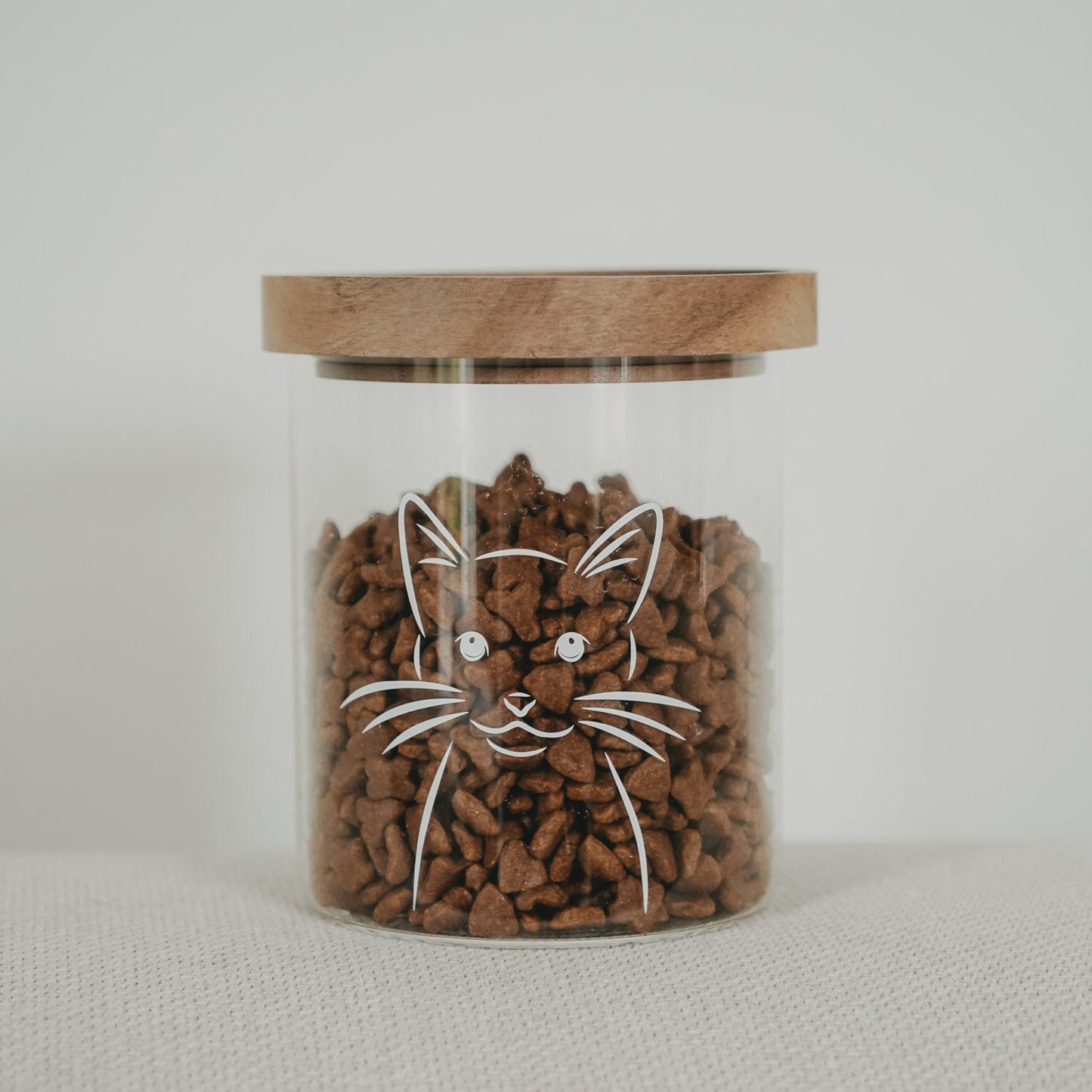 Eulenschnitt Vorratsglas KATZE 13 cm