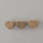 Eulenschnitt Magnete Holz Set/3 Stück HERZ