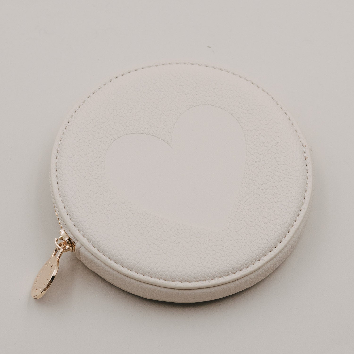 Eulenschnitt Portemonnaie HERZ beige creme