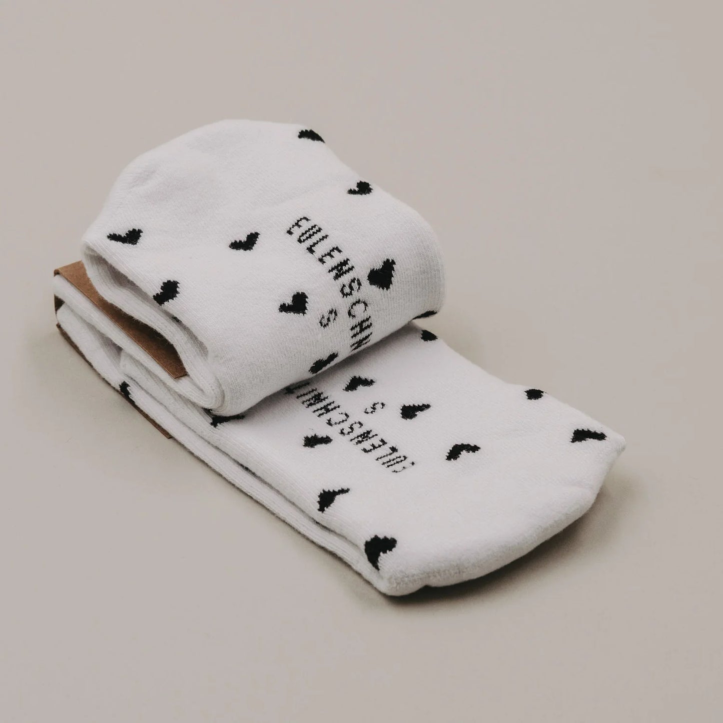 Eulenschnitt Socken HERZEN allover