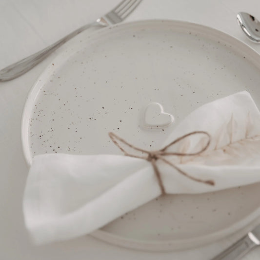 Eulenschnitt Teller / Tablett HERZ 27 cm