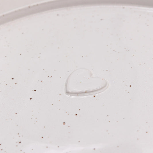 Eulenschnitt Teller / Tablett HERZ 27 cm
