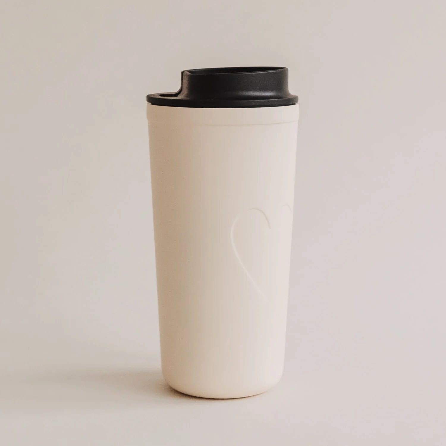 Eulenschnitt To Go Becher HERZ beige