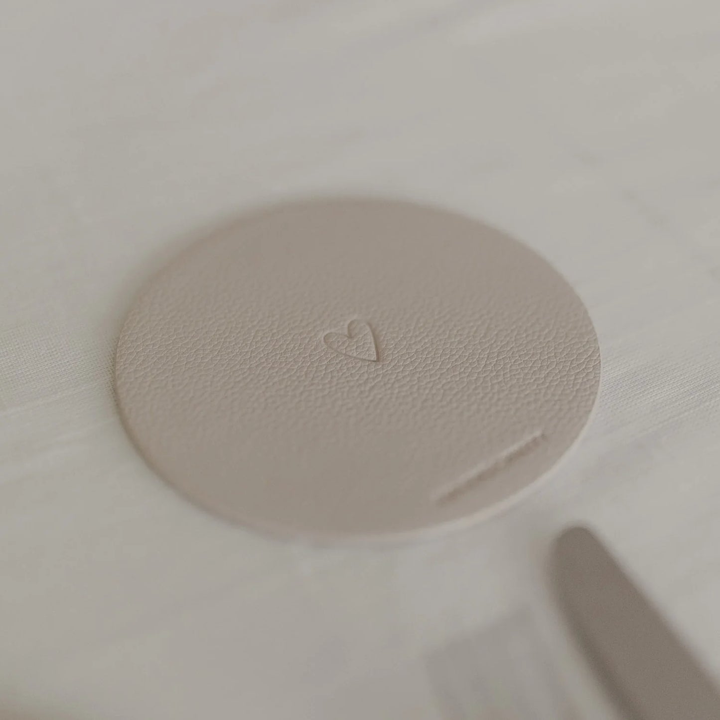 Eulenschnitt wendbare Untersetzer für Gläser RUNDUM GLÜCKLICH creme, 2er Set
