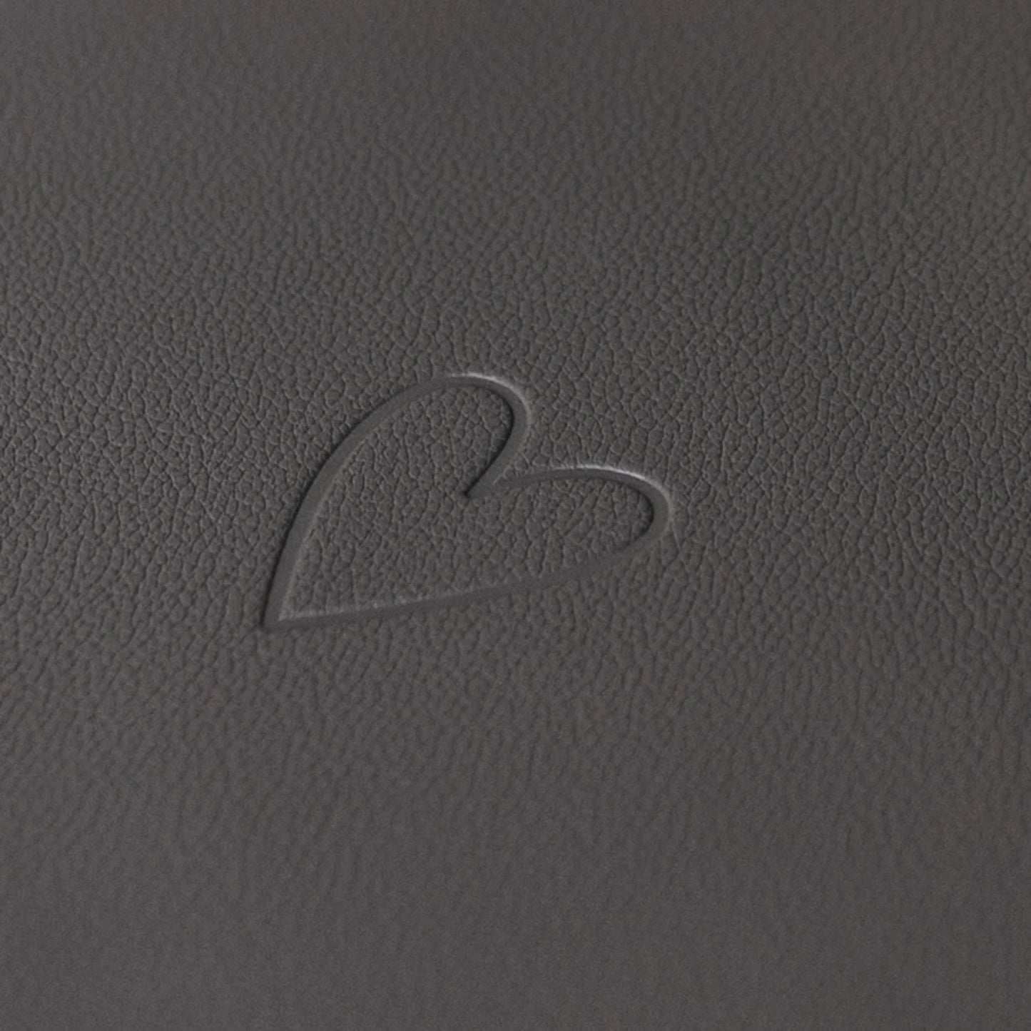 Eulenschnitt wendbares Platzset HERZ grau