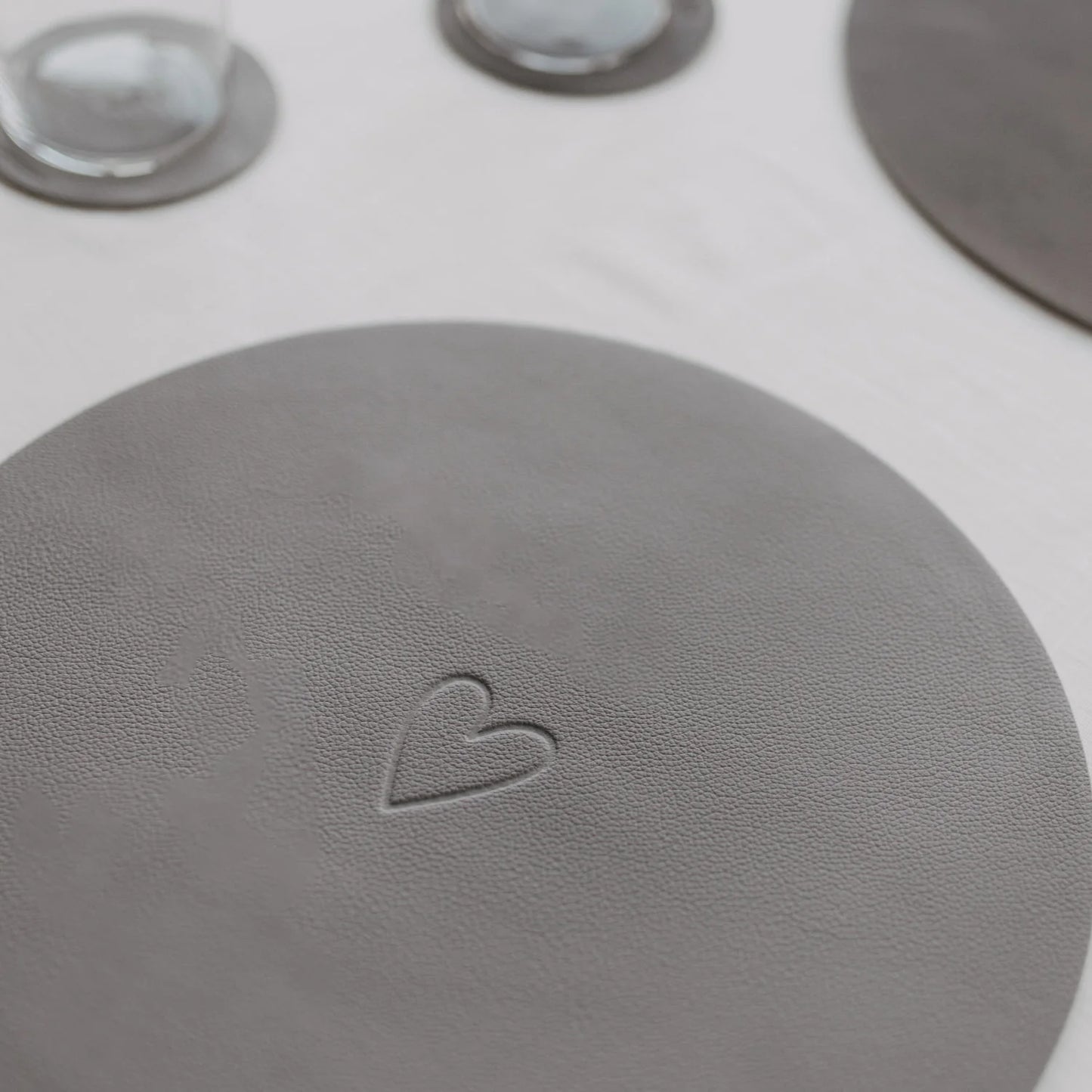 Eulenschnitt wendbares Platzset WIE SCHÖN grau