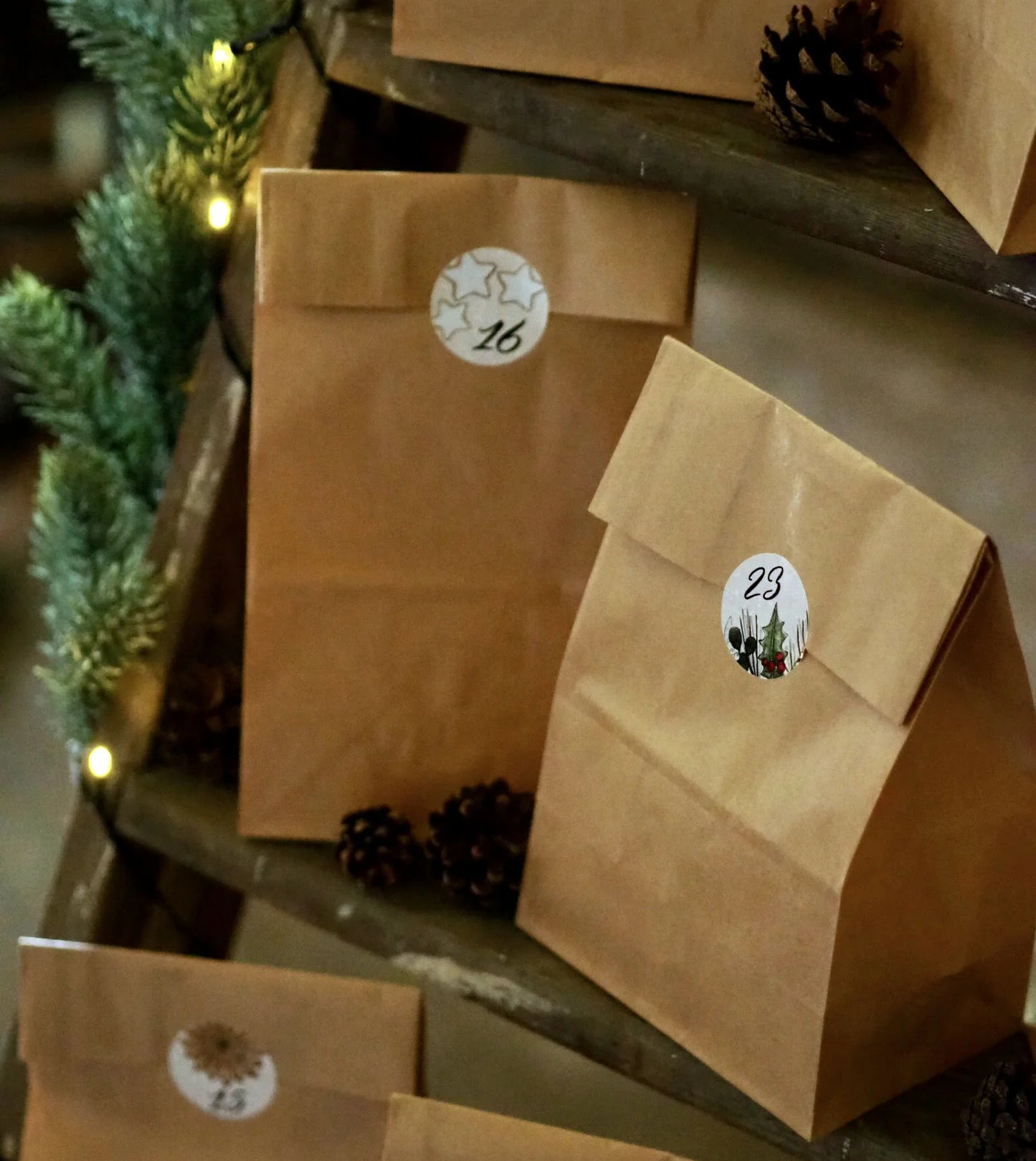 Frollein Lücke Adventskalender Tüten Set