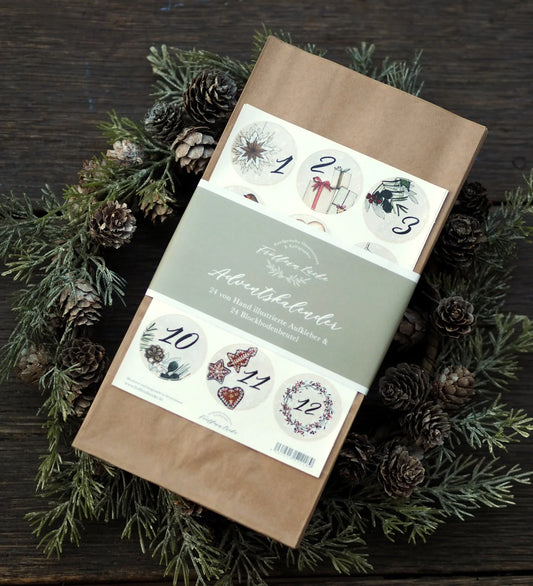 Frollein Lücke Adventskalender Tüten Set