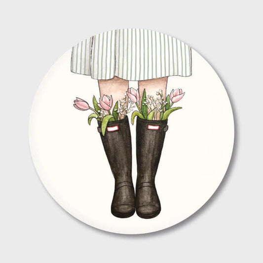 Frollein Lücke Magnet GUMMISTIEFEL