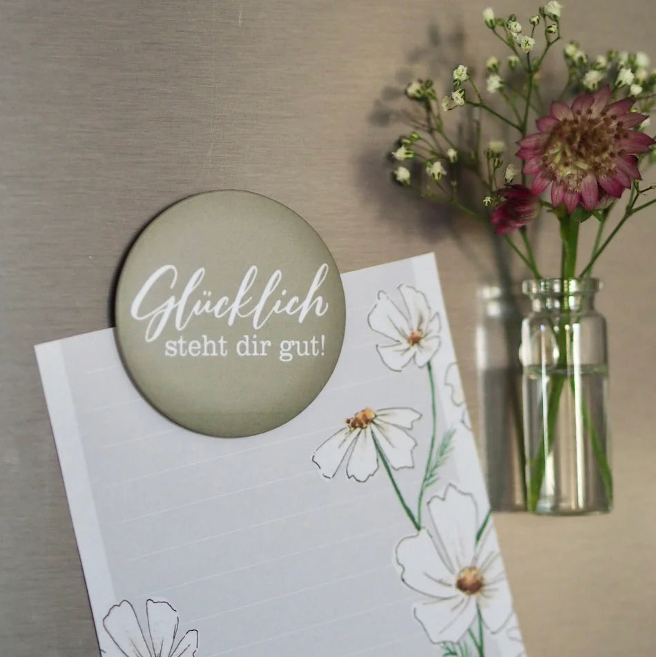 Frollein Lücke Magnet GLÜCKLICH