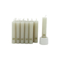 Advent Countdown Set, Kerzen mit Kerzenhalter