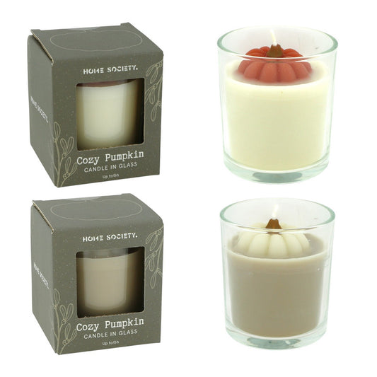 Kerze im Glas COZY PUMPKIN 8 cm