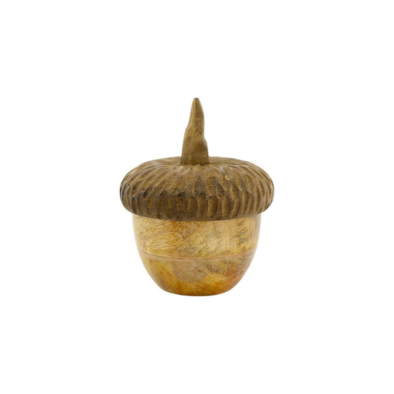 Holzdose mit Deckel EICHEL
