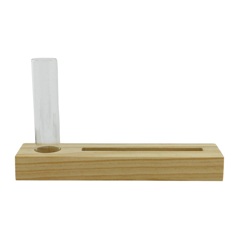 Kartenhalter / Duftsachethalter mit Glasvase