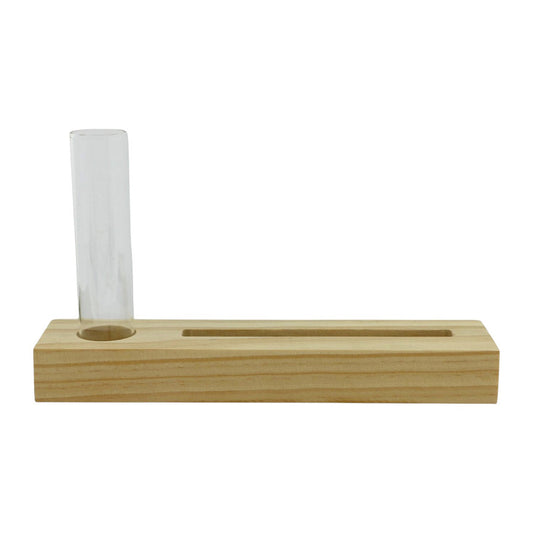 Kartenhalter / Duftsachethalter mit Glasvase