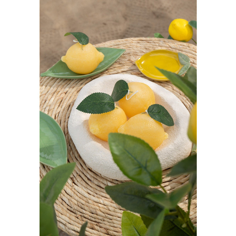 Kerze LEMON gelb