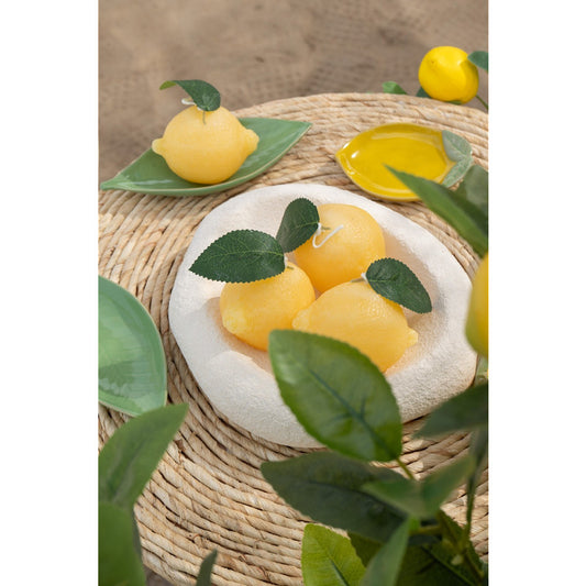 Kerze LEMON gelb