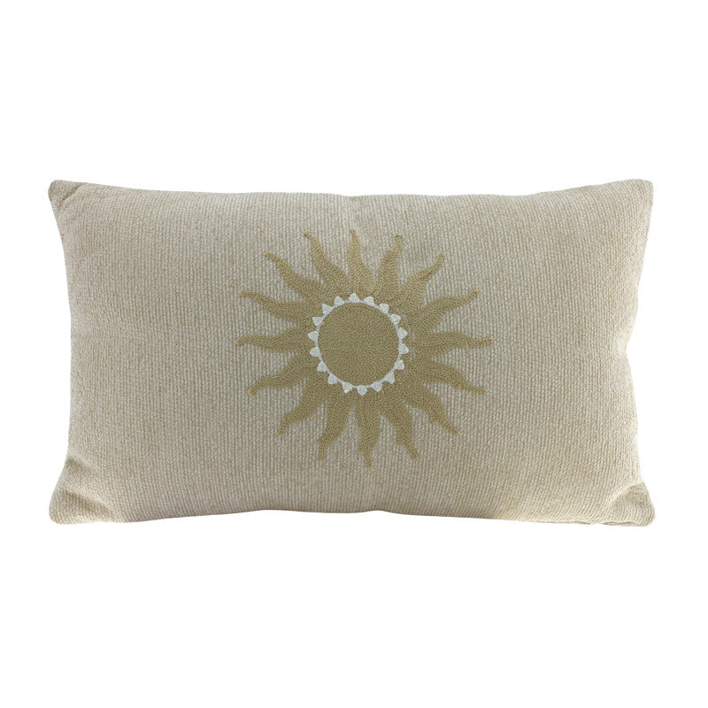 Kissen SUN bestickt beige 30 x 50 cm