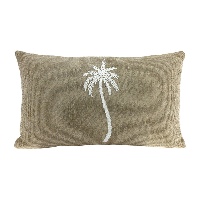 Kissen PALM 30 x 50 cm taupe