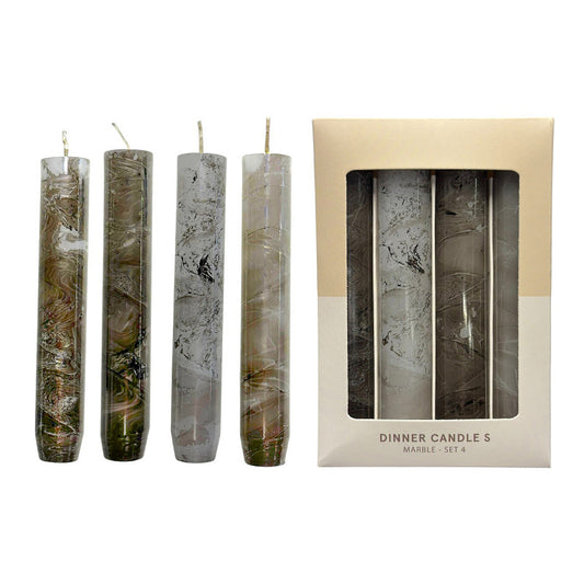 Home Society Kerzen Set MARBLE, 4 Stk.
