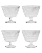 House Doctor Dessertschale Set Rillen 4 Stk.