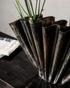 House Doctor Vase FLOOD antikes braun Bronze