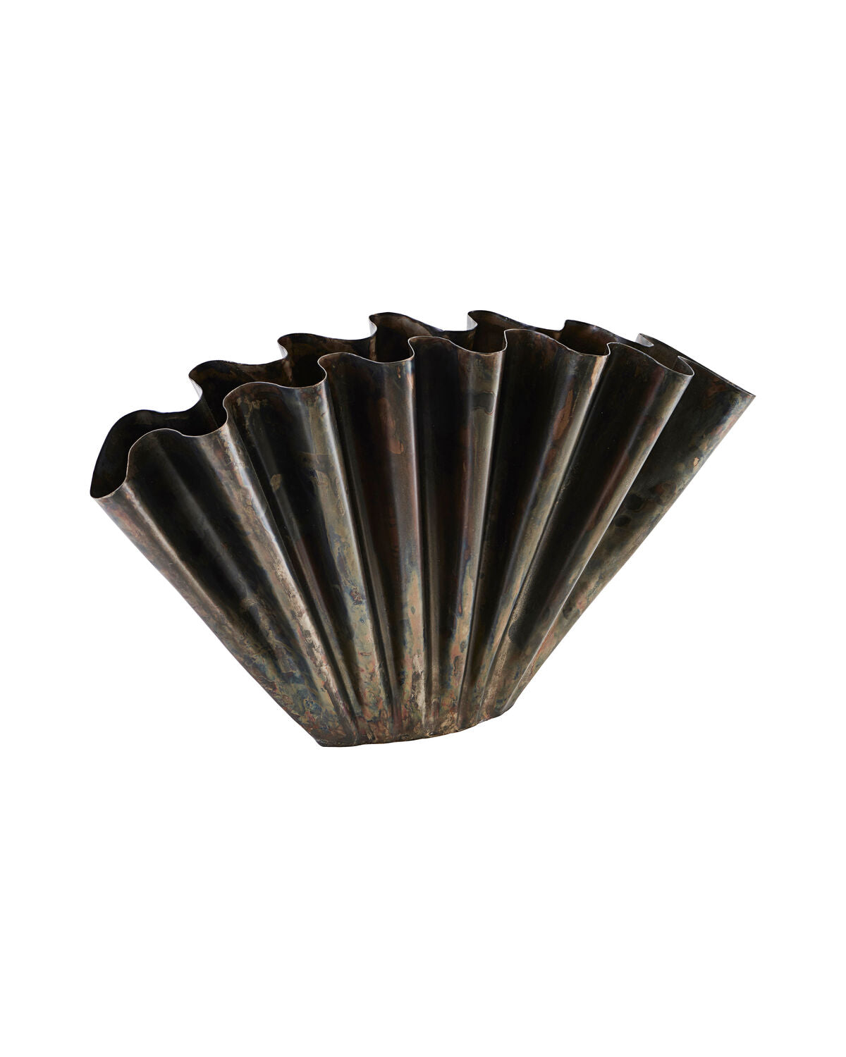 House Doctor Vase FLOOD antikes braun Bronze