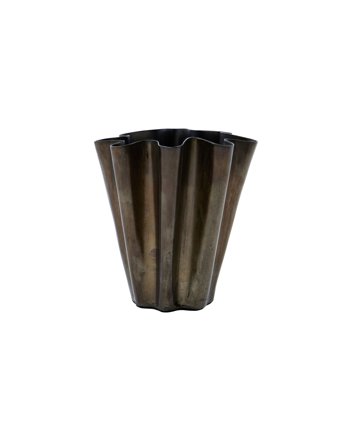 House Doctor Vase FLOOD klein goldenes finish Bronze