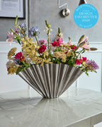 House Doctor Vase FLOOD antikes silber
