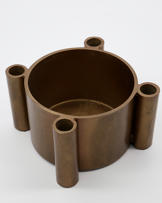 House Doctor Kerzenständer FOUR, Antikes Messing