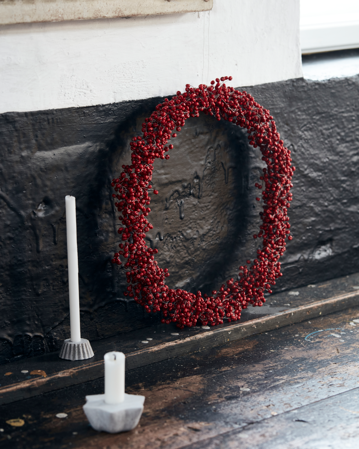 House Doctor Winterbeerenkranz rot