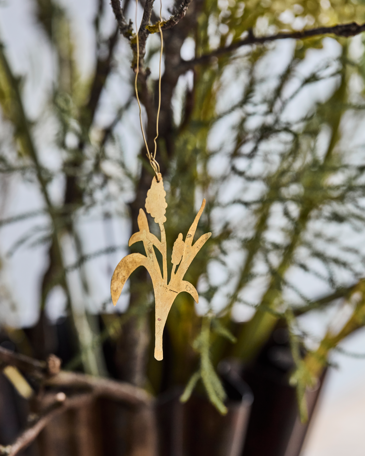 House Doctor Anhänger Schneeglöckchen LILLY 3er Set gold