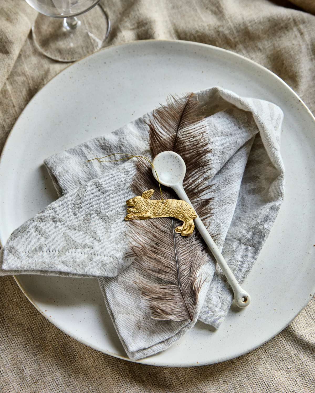 House Doctor Anhänger RABBIT gold 3er Set