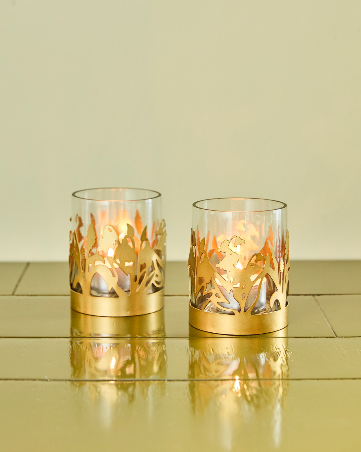 House Doctor Teelichthalter LILY gold